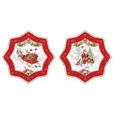 Xmas Memories Assiette Etoile 20cm - Set 2